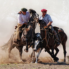 фото "men and horses.."