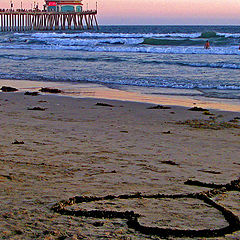 фото "Love sign at sunset"