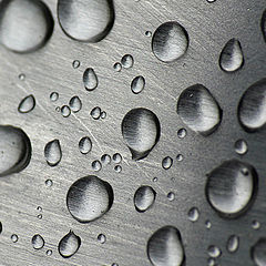 фото "Water Drops On Metal"