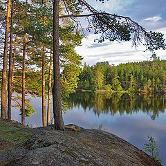 photo "Quiet and calm ... warm evening on Lake Ladoga"