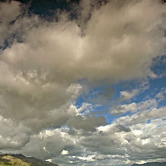 photo "When clouds dwarf the field"