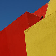 photo "Three colours: blue, red & yellow."