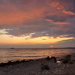 photo "Заход Солнца на море"