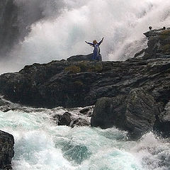 photo "in the noise of the waterfall"