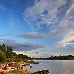 фото "Пейзаж с лодкой"