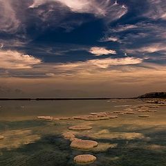 фото "Закат на Мёртвом море"