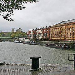 photo "City etude with the blue bridge."