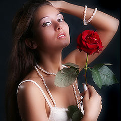 photo "Portrait with flower"