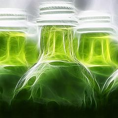 photo "the green bottles"