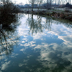 photo "Mirror with clouds / Зеркало с облаками"