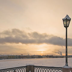 фото "Зимний закат над Невой"