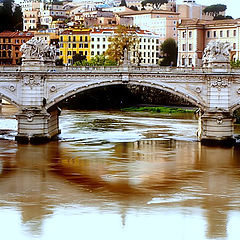 фото ""Bridge Over the Tiber River""