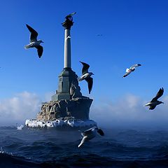 photo "Flying over the sea"