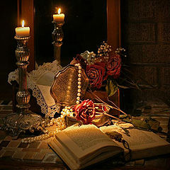 фото "Чтение при свечах"
