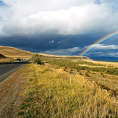 фото "Road and rainbow"