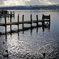 photo "Evening at  lake Windermere."