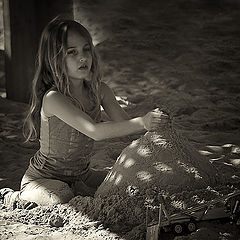 photo "About the girl and the sand"