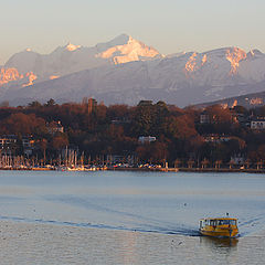 photo "Montblanc at the sunset"