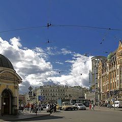 photo "Vladimirski avenue. View of the cathedral shop on the corner of Bell tower Street."