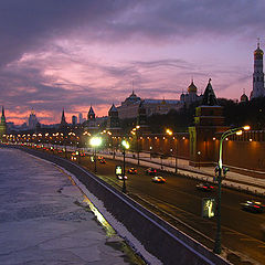 фото "Зимний вечер на Москве реке"