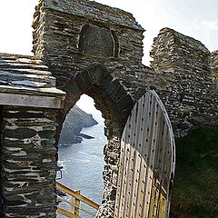 photo "The gate in Tintagel Castle."