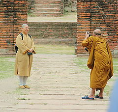 photo "Monks and photographers"