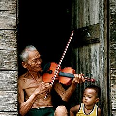 фото "grandfather and grandson"