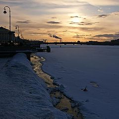 photo "Закат на Неве в марте"