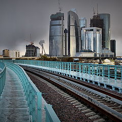 фото "Дождливый день в "Москва-Сити""