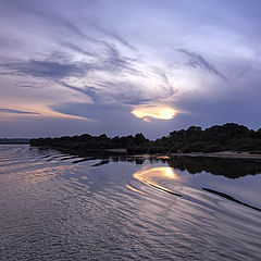 photo "sunset over the river"