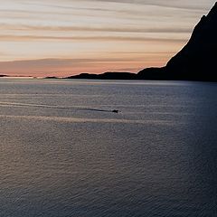 photo "Sunset and the boat"