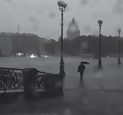 фото "Ливень на Дворцовой"