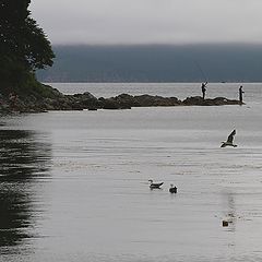 фото "Пейзаж с рыбаками"