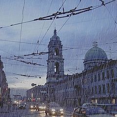 photo "The rain in St. Petersburg"