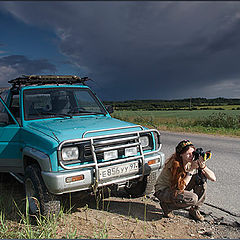 фото "Человек, свет, линия"