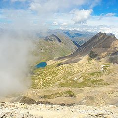 photo "with his dad to the top of "Pan di Zucchero" (3204 mt, sea alps, Italy"