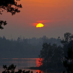 photo "Sunset on Lake Ladoga!"