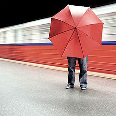 photo "red umbrellas identity:."