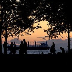 photo "People, ships and trees"