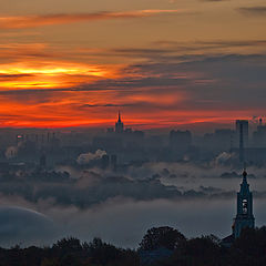 photo "Above the sleeping town dawn rising"