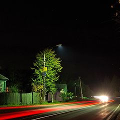 фото "ночь ... и машины  туда - сюда .."