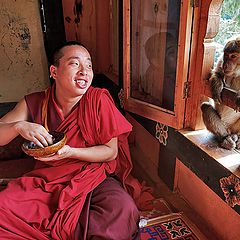 photo "Diner in Trongsa dzong"