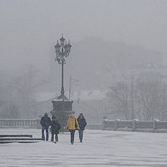 photo "blizzard in Moscow"