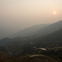 фото "Dusk, beauty LONGJI Terraced Fields"