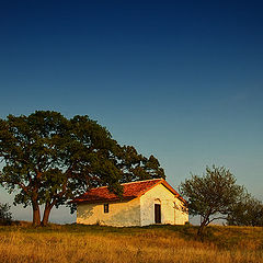 photo "Sunset over the old chapel"