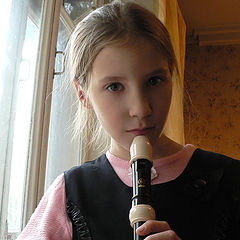 фото "юная флейтистка"