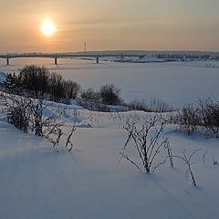 photo "Dawn above winter Sukhona"