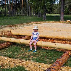 фото "На бревнах"