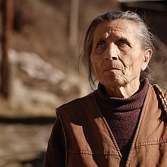 photo "Old woman from Rodopi mountain,Bulgaria, Kosovo village"