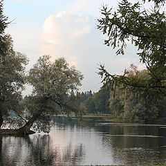 photo "Gatchina. White Lake. Park Palace. Suburb of St. Petersburg."